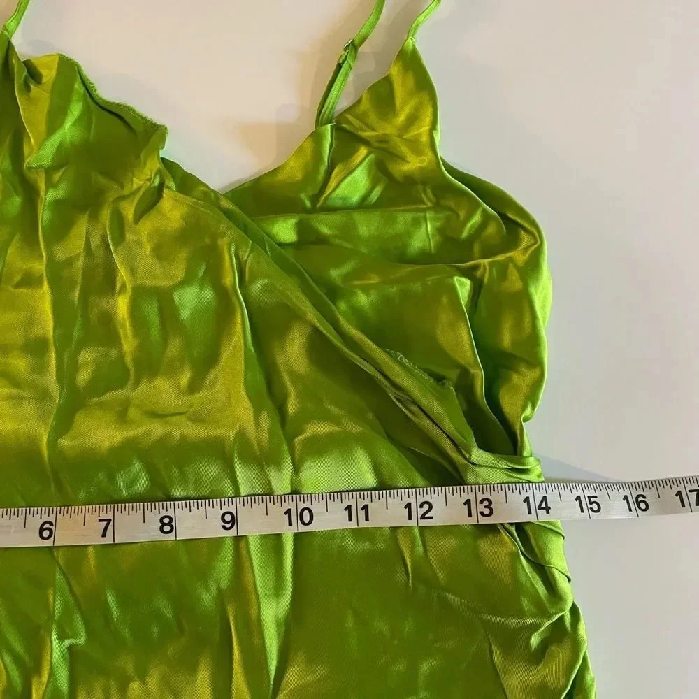 Zara neon green slip dress - Picture 13 of 16